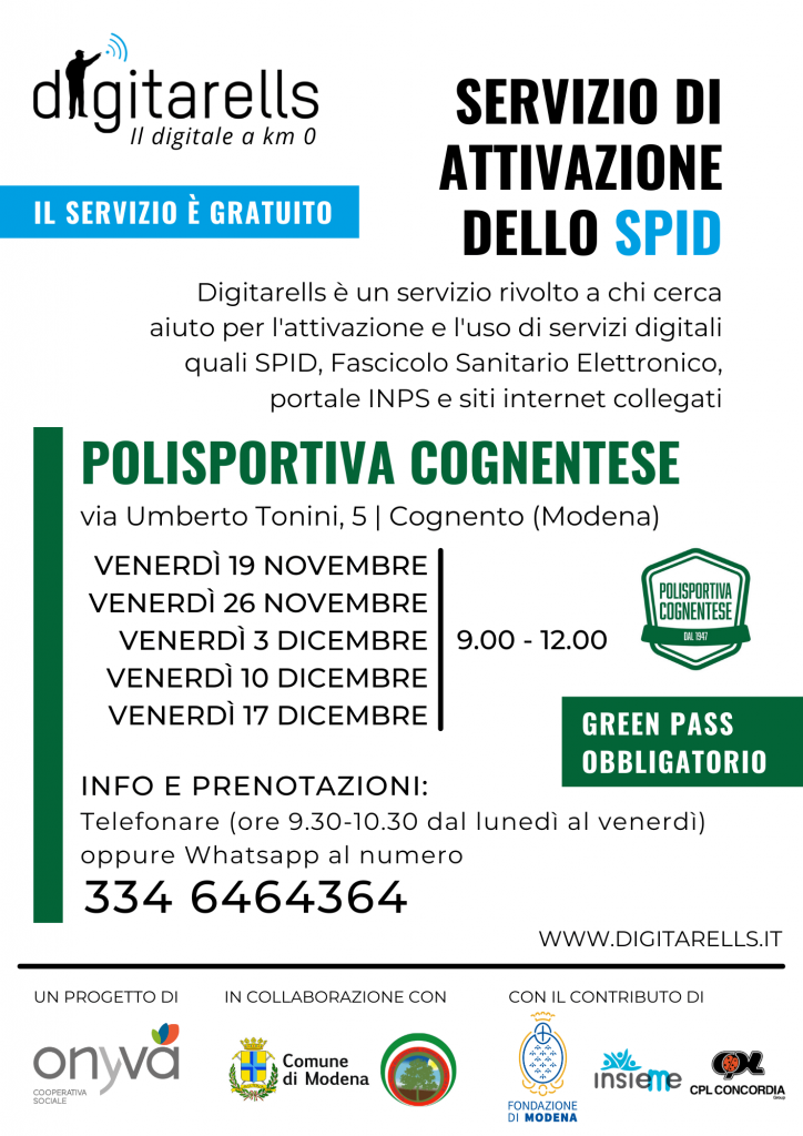 sportelli spid Cognento digitarells